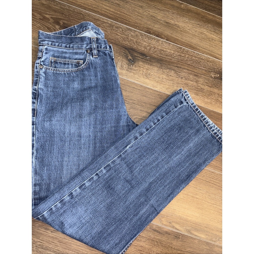 Lacoste Straight Leg Denim Jeans Dark Wash Indigo 100% Cotton F 6249 Size 32